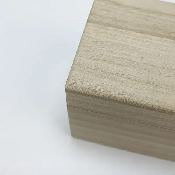 OEM Single Bottle Paulownia Wood Wine Box with Magnetic Closure - Image 2