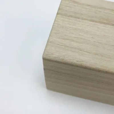 OEM Single Bottle Paulownia Wood Wine Box with Magnetic Closure - 2