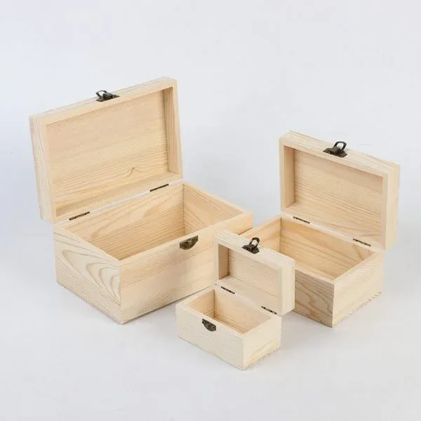 Custom Hinged Lid Wooden Box Set - Image 4