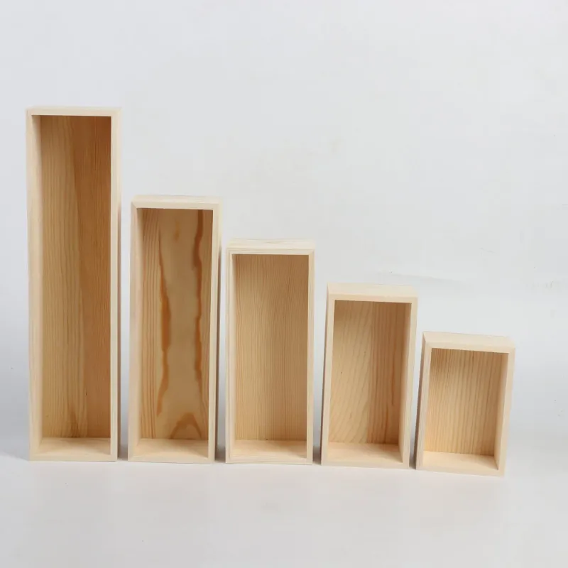 Custom Rectangular Open Top Wooden Box - Image 2