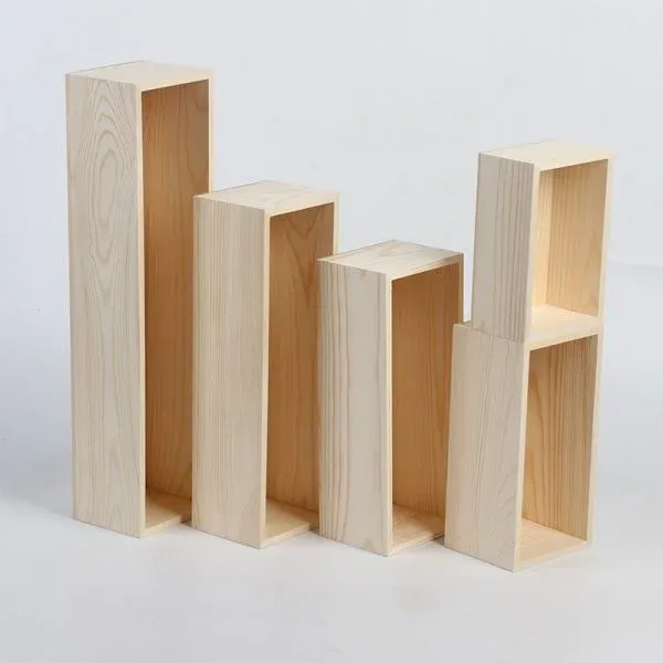 Custom Rectangular Open Top Wooden Box - Image 3