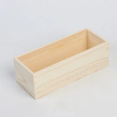 Custom Rectangular Open Top Wooden Box - 4