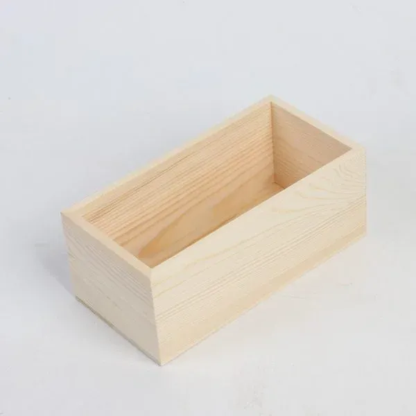 Custom Rectangular Open Top Wooden Box - Image 5