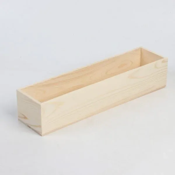 Custom Rectangular Open Top Wooden Box - Image 8
