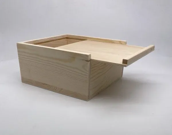 Sliding Lid Wooden Gift Box - Image 2