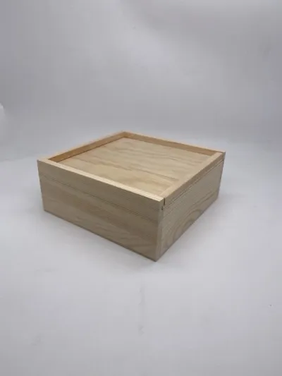 Sliding Lid Wooden Gift Box - 4