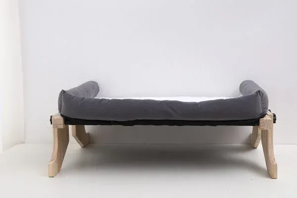 Wooden Cat Hammock Bed – Comfortable Elevated Pet Lounge with Adjustable Design - Image 5
