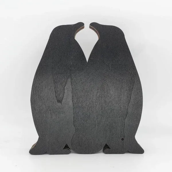 Wooden Carved Animal Craft – Ocean Fish and Penguin Home Desk Decoration - Image 5