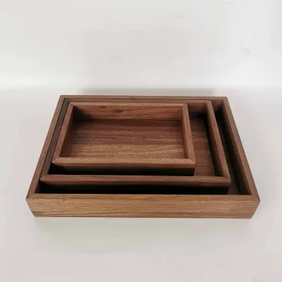 Custom Walnut Wooden Trays | OEM Manufacturer