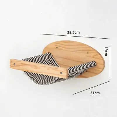 Wall-mounted Natural Pine Cat Wall Shelves - 2