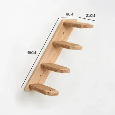 Cat Climbing Wall Kit with Sisal Ladder & Dual Perches - 5