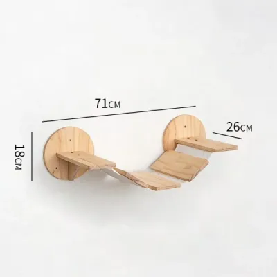Cat Climbing Wall Kit with Sisal Ladder & Dual Perches - 2