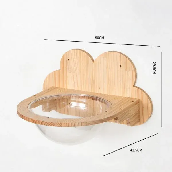 Dome Bed Cat Wall Shelves Set - Image 2
