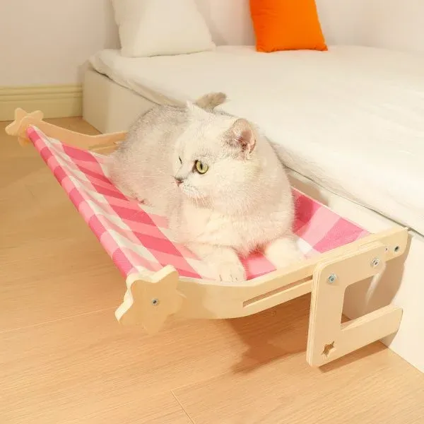 Adjustable Hanging Cat Hammock Bed for Sofa, Bed, and Window - Image 2