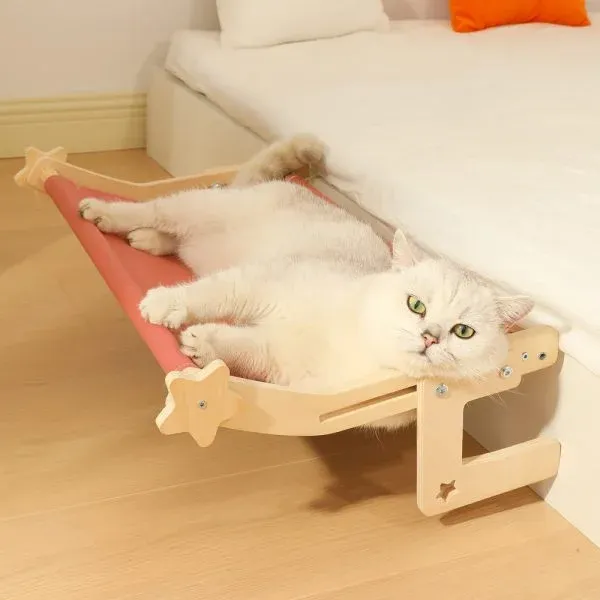 Adjustable Hanging Cat Hammock Bed for Sofa, Bed, and Window - Image 4