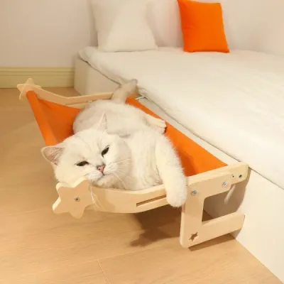 Adjustable Hanging Cat Hammock Bed for Sofa, Bed, and Window - 5