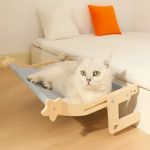 Adjustable Hanging Cat Hammock Bed for Sofa, Bed, and Window - Image 6