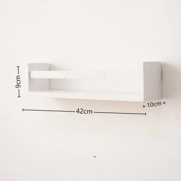 Wall-mounted Multi-Functional Wooden Book Display Rack - Image 3