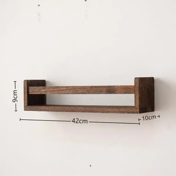 Wall-mounted Multi-Functional Wooden Book Display Rack - Image 4