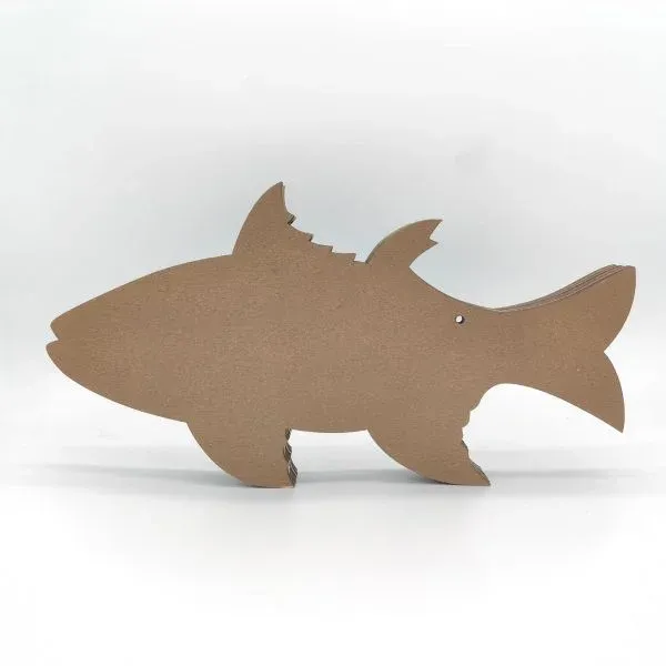 Wooden Carved Fish Craft – Layered Ocean Scene Home Desk Decoration - Image 5