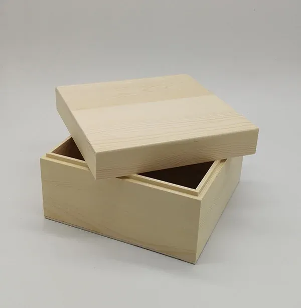 Custom Wooden Gift Box with Lift-Off Lid - Image 2