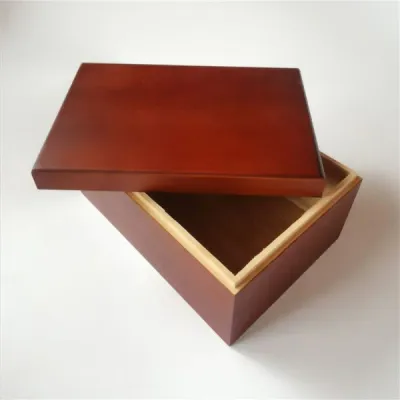 Natural Bamboo Storage Box – Minimalist Rectangular Organizer with Lid - 3