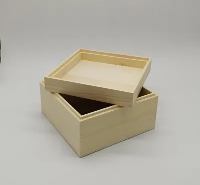Custom Wooden Gift Box with Lift-Off Lid