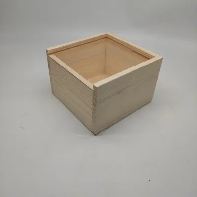 Wooden Gift Box with Acrylic Sliding Lid - 2