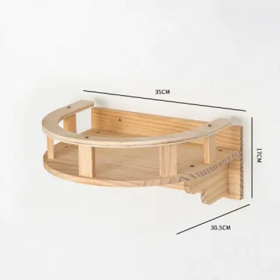 Dome Bed Cat Wall Shelves Set - 5