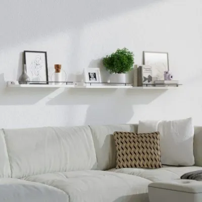3-Piece Wall-Mounted Floating Shelf Set - 8