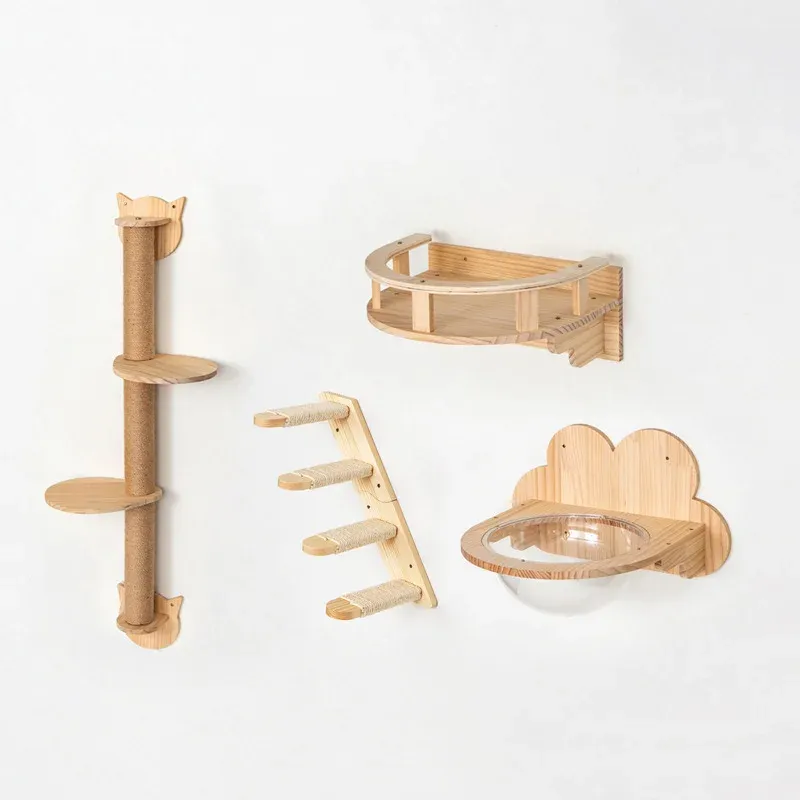 Dome Bed Cat Wall Shelves Set - Image 1