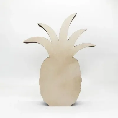 Wooden Pineapple Coin Bank – Tropical Fruit-Shaped Money Box with Transparent Panel - 6