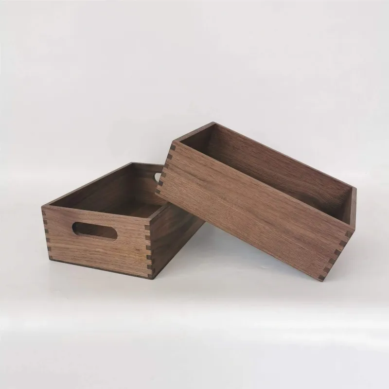 Walnut Storage Crates - Image 1