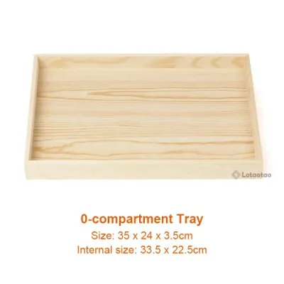 Wooden Jewelry Display Trays with Compartments – Customizable Solid Wood Organizers - 6