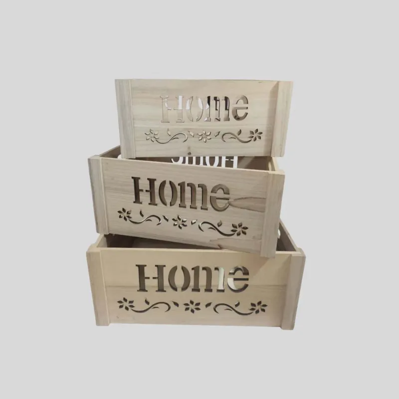 Natural Cutout Storage Crates - Image 1