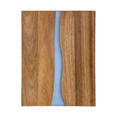 Epoxy Resin River Cutting Board in Acacia Wood – Solid Wood Spliced Construction - 4
