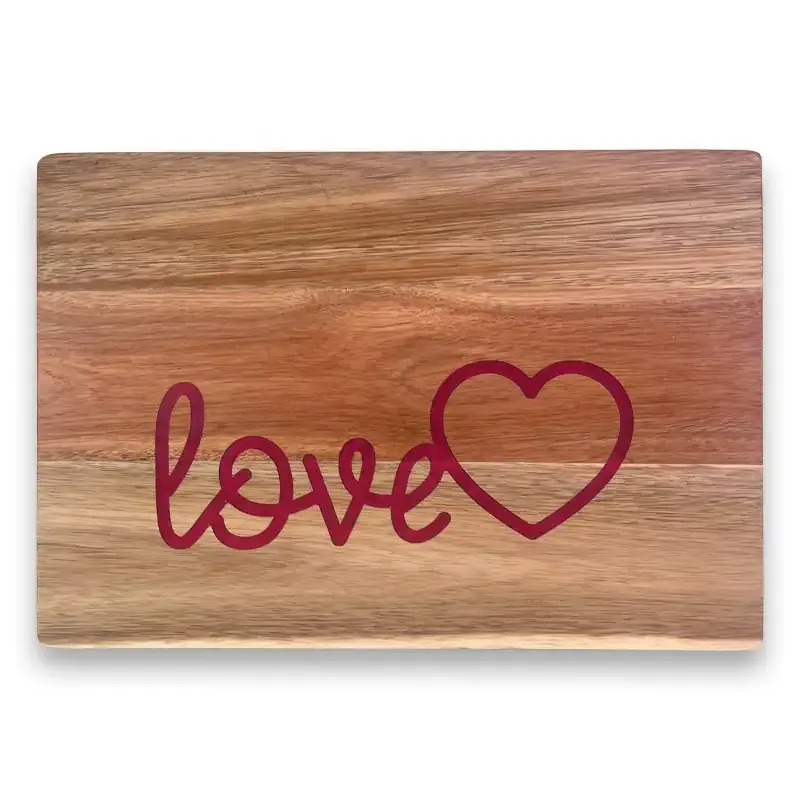 Pink Wave Resin Cutting Board with Acacia Wood Resin Inlay – pink wave resin cutting board artistry for romantic, durable ki… - Image 6
