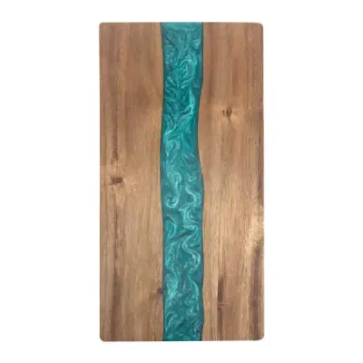 Rectangular Resin and Acacia Wood Cutting Board - 3