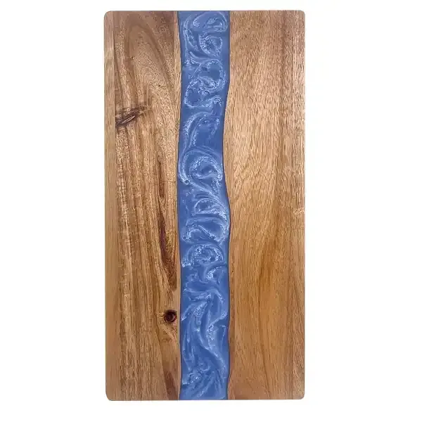 Rectangular Resin and Acacia Wood Cutting Board - Image 4