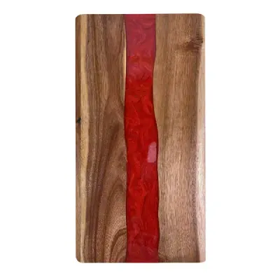 Rectangular Resin and Acacia Wood Cutting Board - 7
