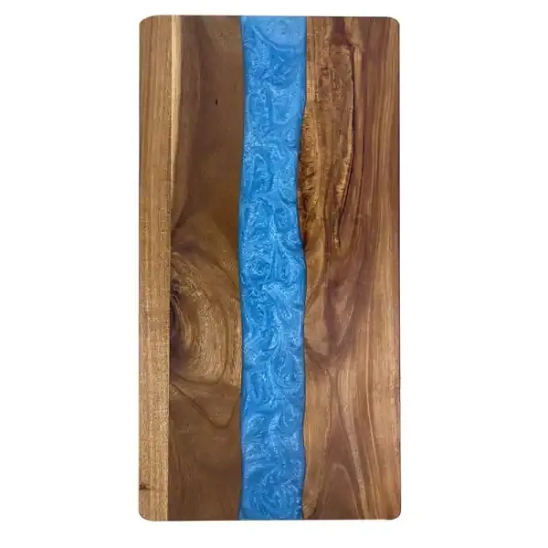 Rectangular Resin and Acacia Wood Cutting Board - Image 9