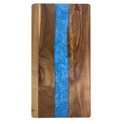 Rectangular Resin and Acacia Wood Cutting Board - 9