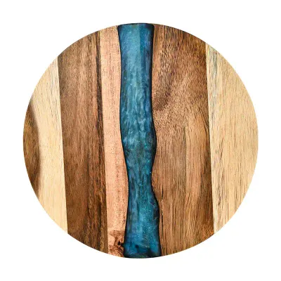 LOVE Letter Resin Cutting Board – Epoxy Inlaid Acacia Wood Cheese Board for Fruit and Western Cuisine - 5