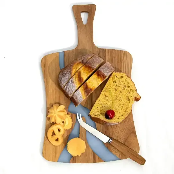 Resin River Cutting Board in Acacia Wood with Epoxy Inlay - Image 2