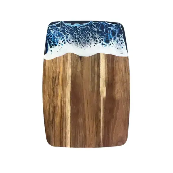 Wave Resin Spliced Cutting Board with Acacia Wood - Image 3