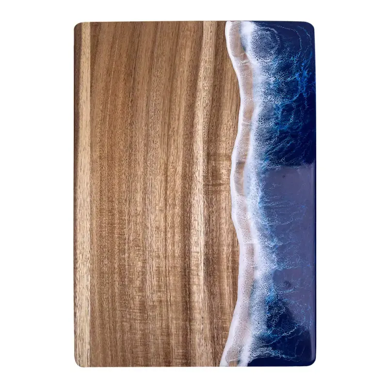 Wave Resin Cutting Board with Acacia Wood - Image 1