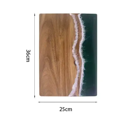 Wave Resin Cutting Board with Acacia Wood - 3
