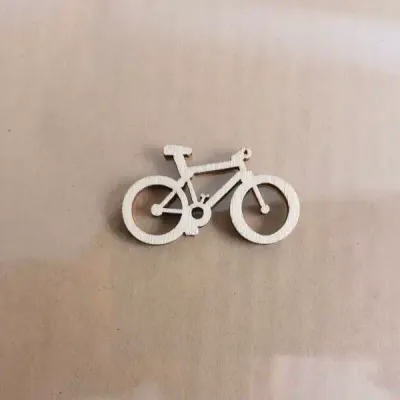 Wooden Bicycle Photo Prop Set – Natural Wooden Cartoon Bikes for Kids DIY Decor - 6