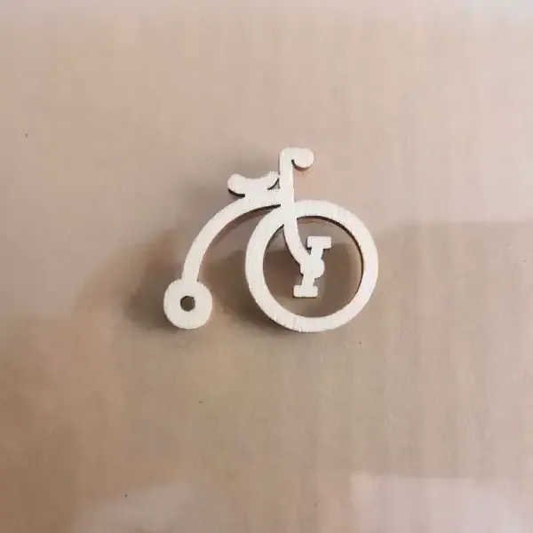 Wooden Bicycle Photo Prop Set – Natural Wooden Cartoon Bikes for Kids DIY Decor - Image 7