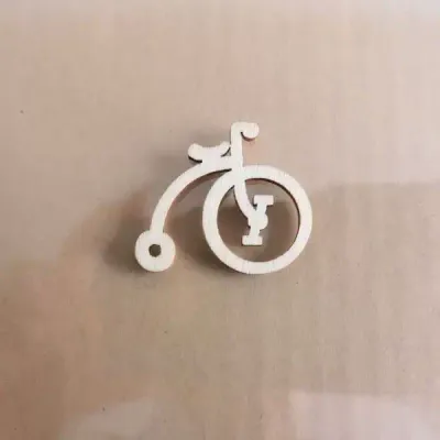 Wooden Bicycle Photo Prop Set – Natural Wooden Cartoon Bikes for Kids DIY Decor - 7